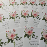 Pink Posy Order Of Service Booklet