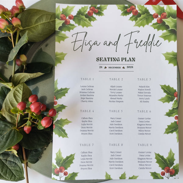Holly Seating Chart