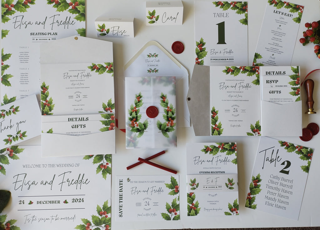 Holly Sample Invitation Package