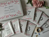 Cherry Blossom Table Numbers