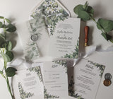 Eucalyptus Wreath Vellum Invitation