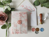 Cherry Blossom Vellum Invitation