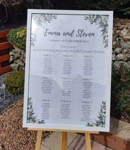 Eucalyptus Wreath Seating Chart