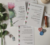 Thistle Evening Invitation