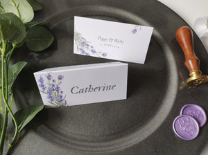 Lavender Place Cards
