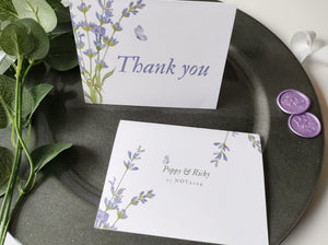 Lavender Thank You Cards