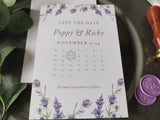 Lavender Save The Date