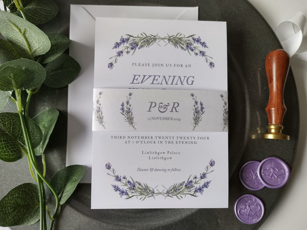 Lavender Evening Invitation
