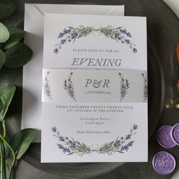 Lavender Evening Invitation