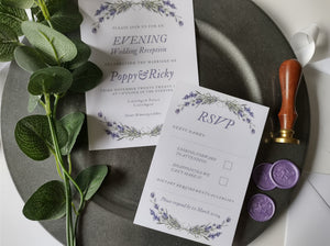 Lavender Evening Invitation