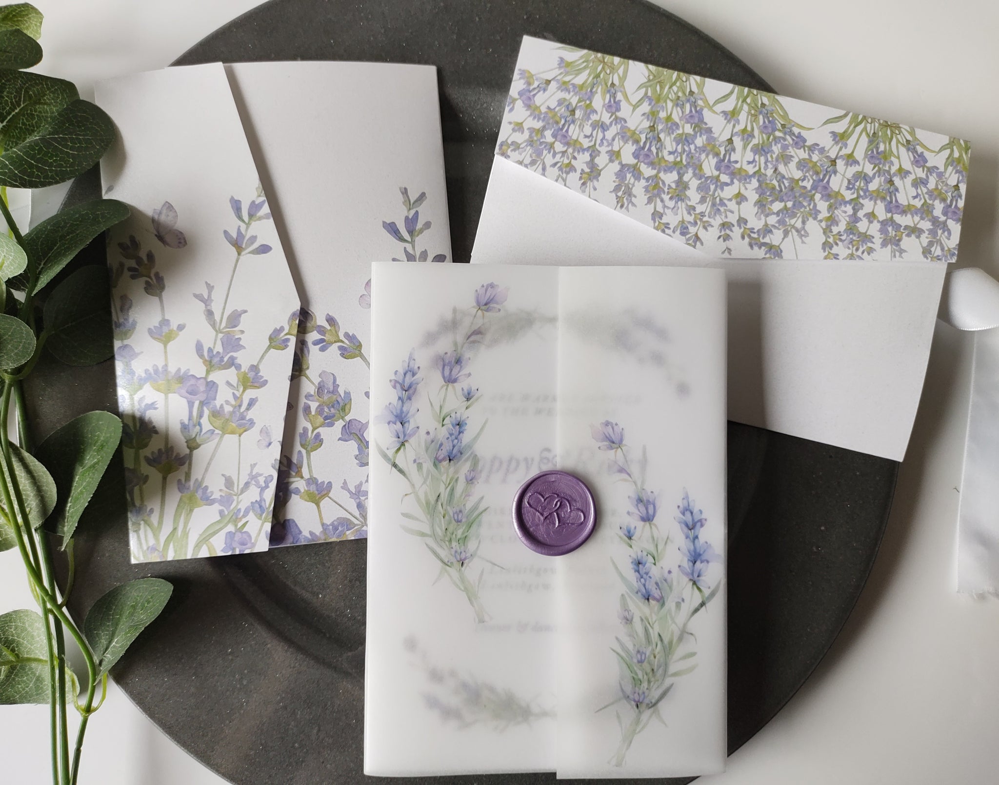 Lavender Sample Invitation Package