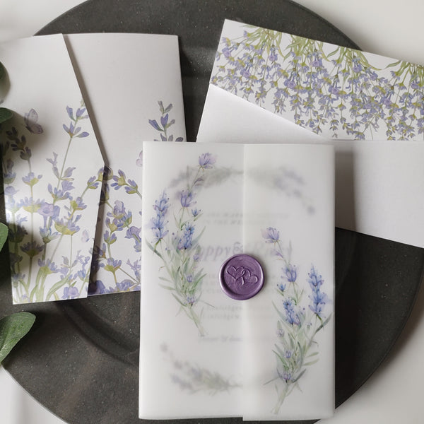 Lavender Sample Invitation Package