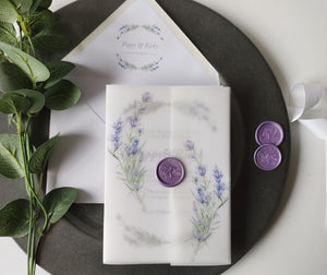 Lavender Vellum Invitation