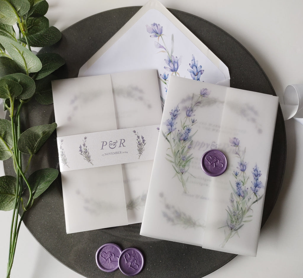 Lavender Sample Invitation Package