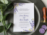 Lavender Pocket Invitation