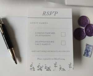 Lavender Pocket Invitation