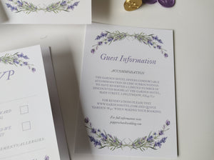 Lavender Vellum Invitation