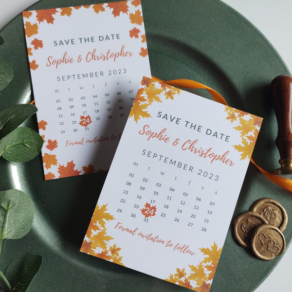 Autumn Save The Date