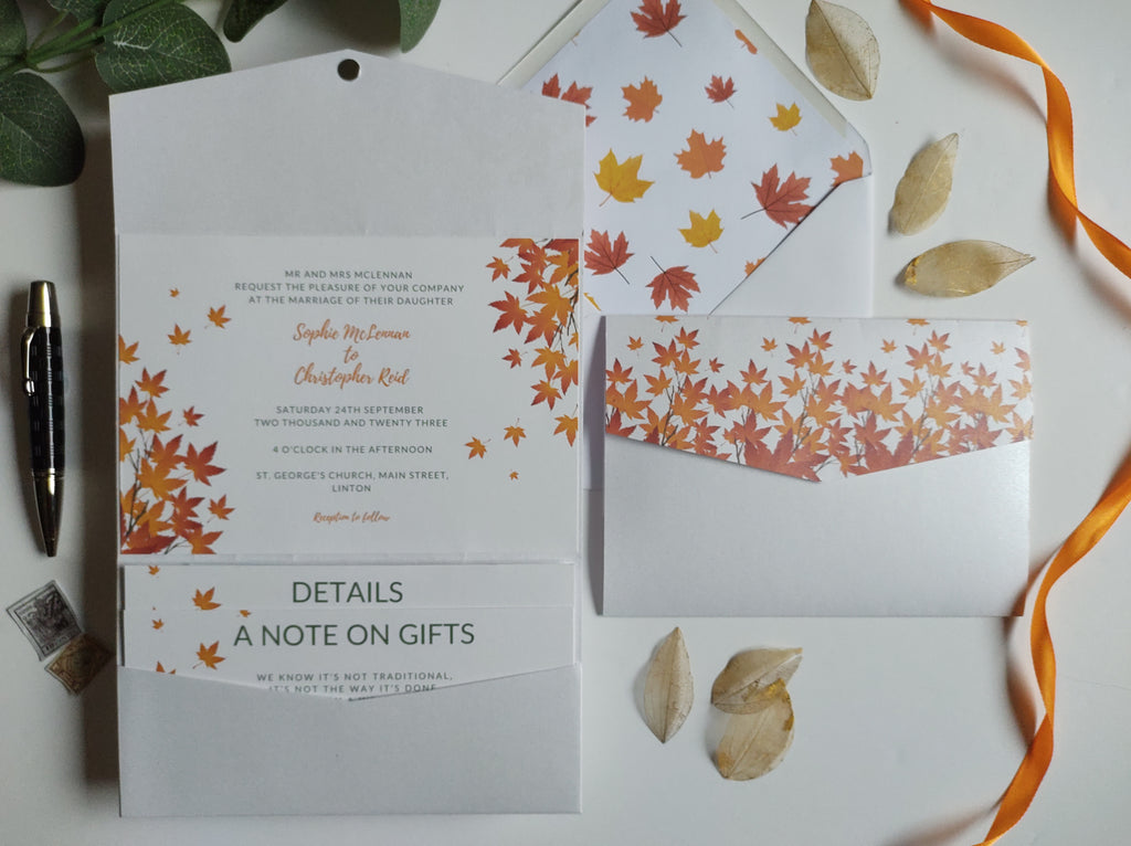 Autumn Pocket Invitation