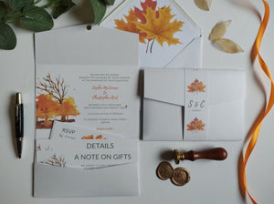 Autumn Pocket Invitation