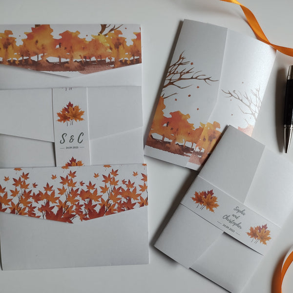 Autumn Pocket Invitation
