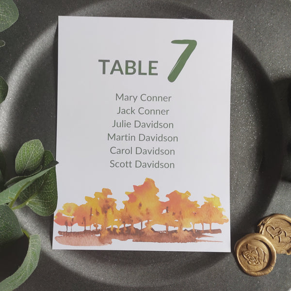 Autumn Numbers and Names
