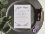 Lavender Pocket Invitation