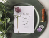 Mauve Table Numbers