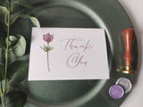 Mauve Thank You Cards