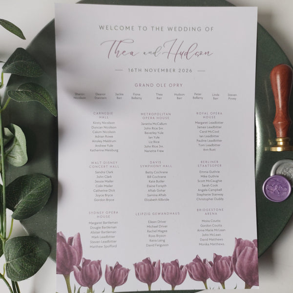 Mauve Seating Chart