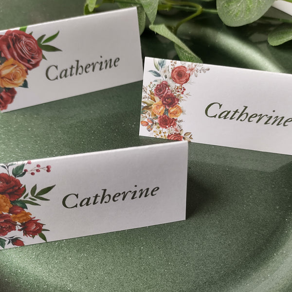 Autumn Bouquet Place Cards