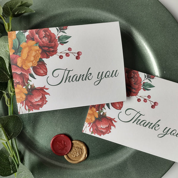 Autumn Bouquet Thank You Cards