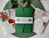 Autumn Bouquet Sample Invitation Package