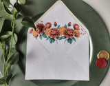 Autumn Bouquet Pocket Invitation