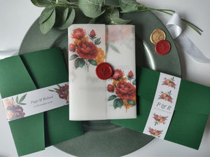 Autumn Bouquet Sample Invitation Package