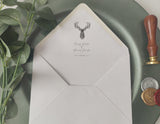 Stag Head Pocket Invitation