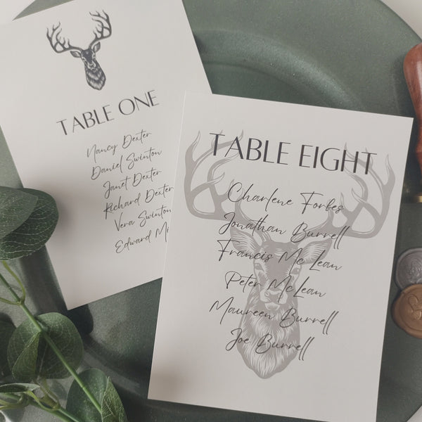 Stag Head Numbers and Names