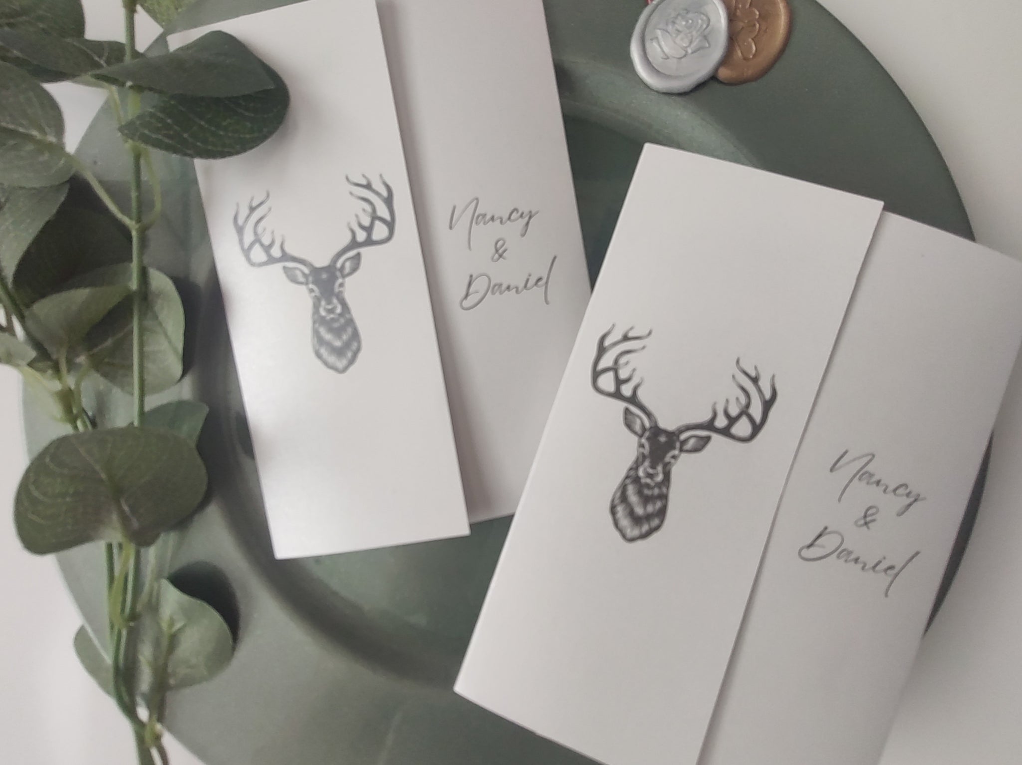 Stag Head Pocket Invitation