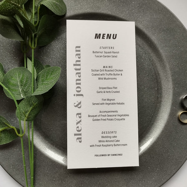 Alexa Meal Menu