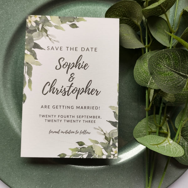 Eucalyptus Wreath Save The Date