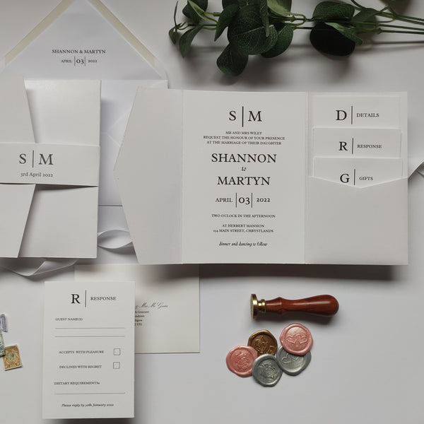 Shannon Sample Invitation Package