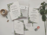 Eucalyptus Wreath Vellum Invitation