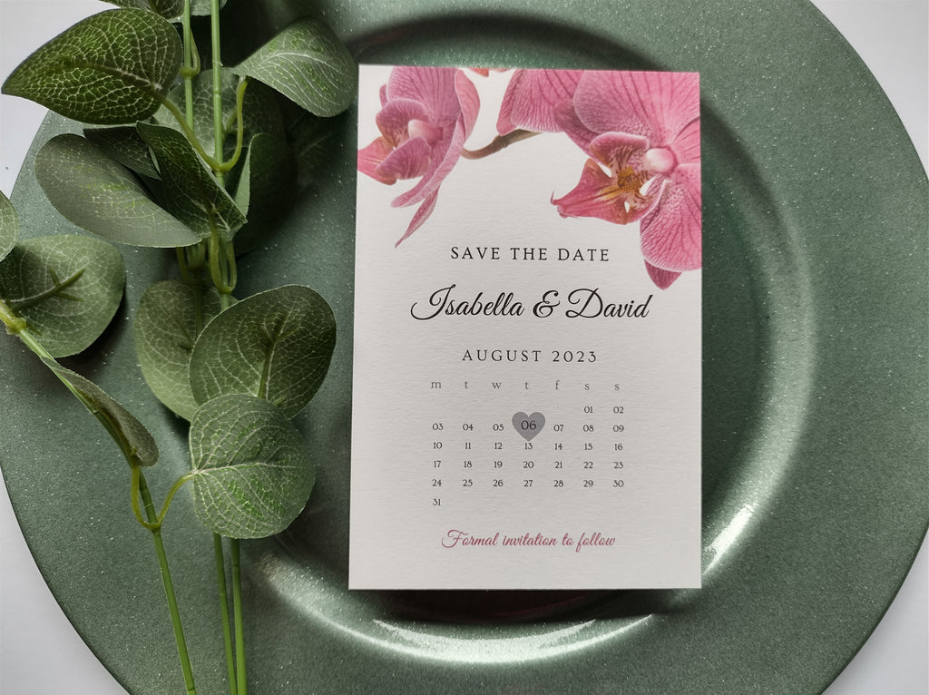 Orchid Save The Date