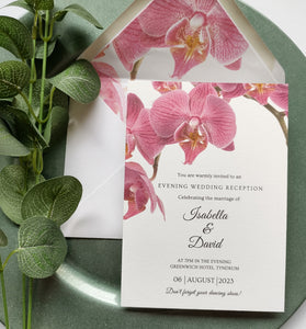 Orchid Evening Invitation