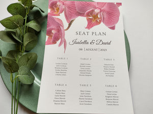 Orchid Seating Chart