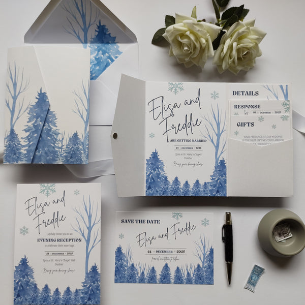 Winter Pocket Invitation