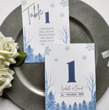 Winter Table Numbers