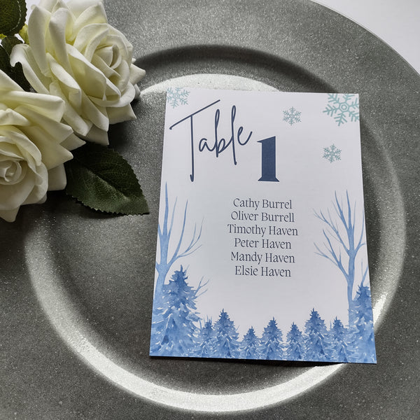 Winter Numbers and Names