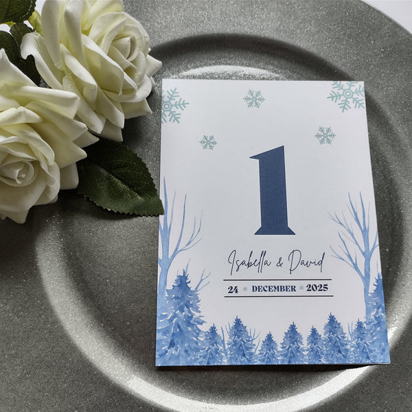 Winter Table Numbers