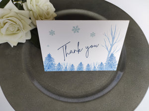 Winter Thank You Cards